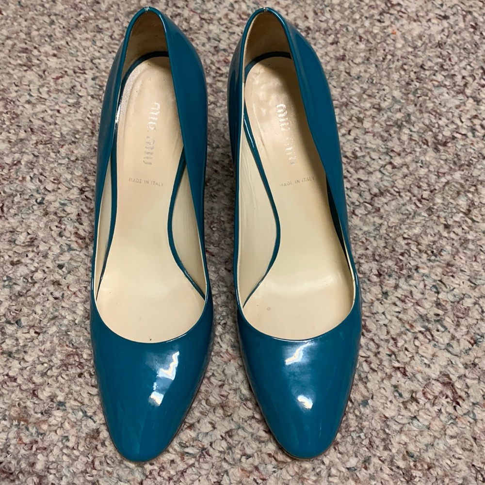 Miu Miu Teal Women's Pumps